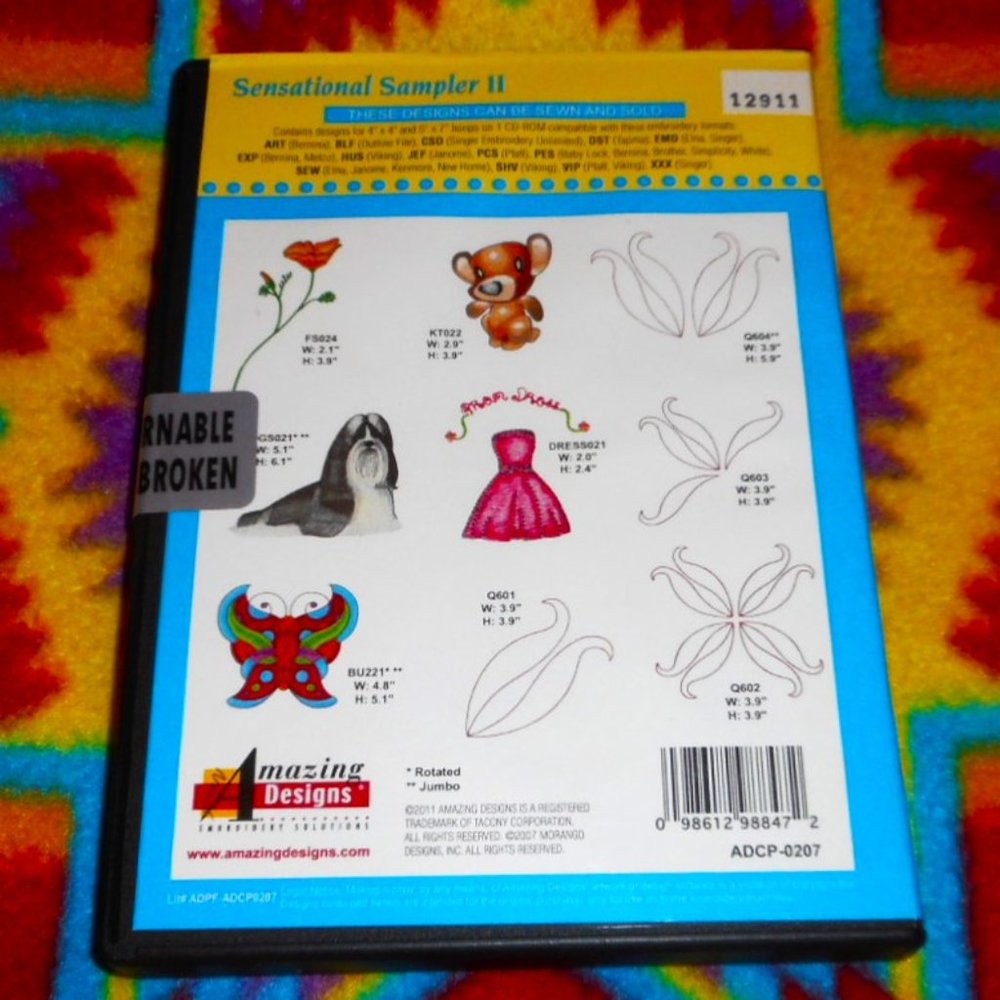 Floriani Thread Converter + 4 Assorted Design Collection CDs - Picture 9 of 11